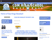 Tablet Screenshot of cdmbaseball.org